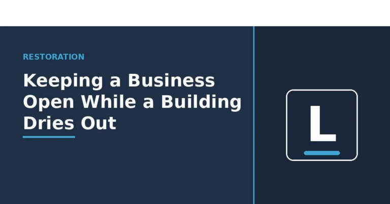 Keeping a Business Open While a Building Dries Out